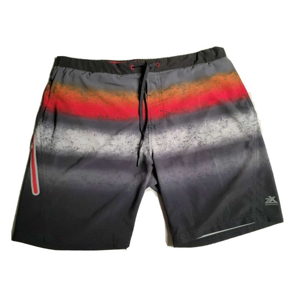 ZeroXposur Mens Black, Gray, Orange, Red Swimsuit XL